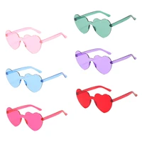 6 pairs heart shaped funny sunglasses holiday parties photo props glasses decor