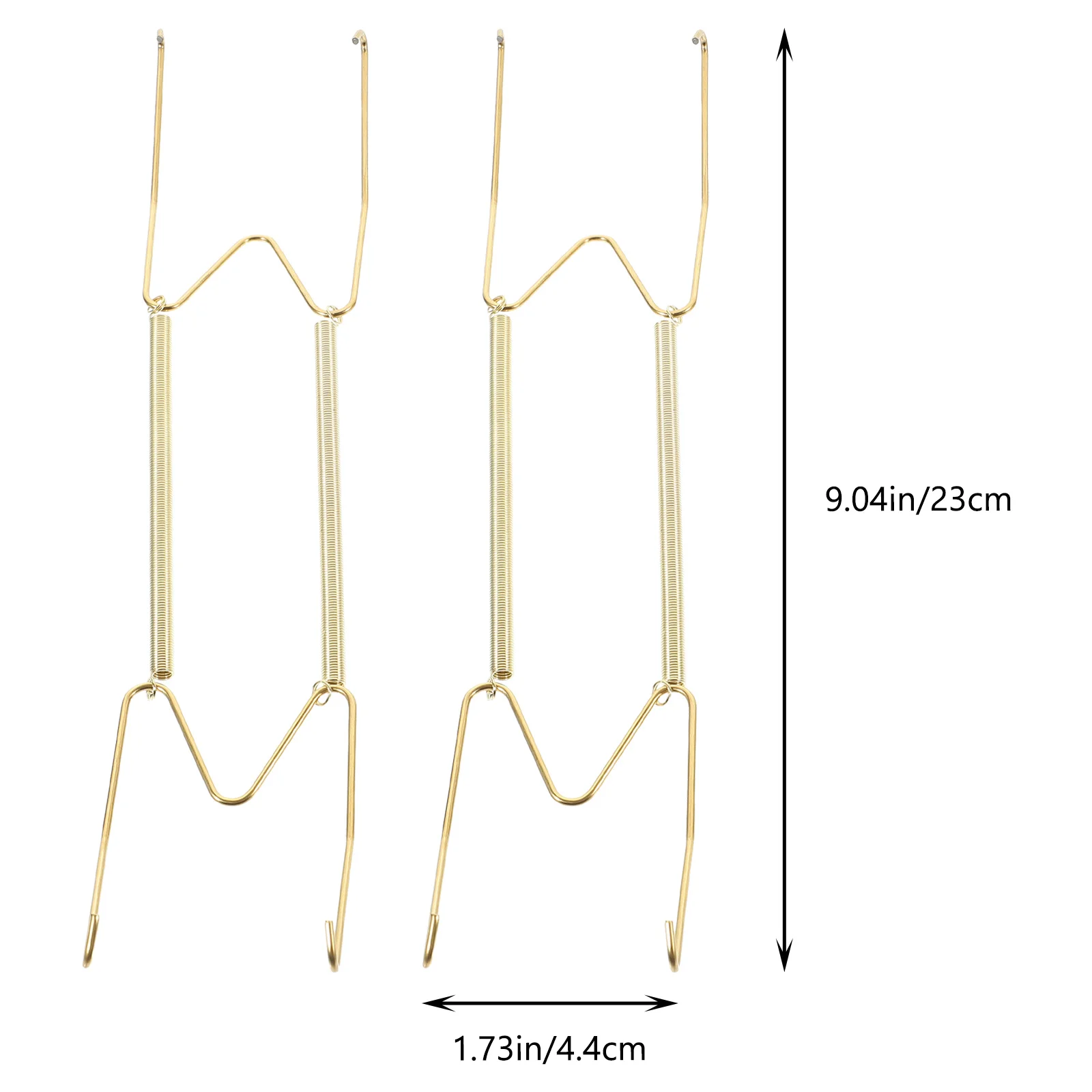

2 Pcs Wall Hanging Board Plate Hangers The Heavy Duty Coat Ordinary 6 Inch Copper Alloy Metal Clothing Rack