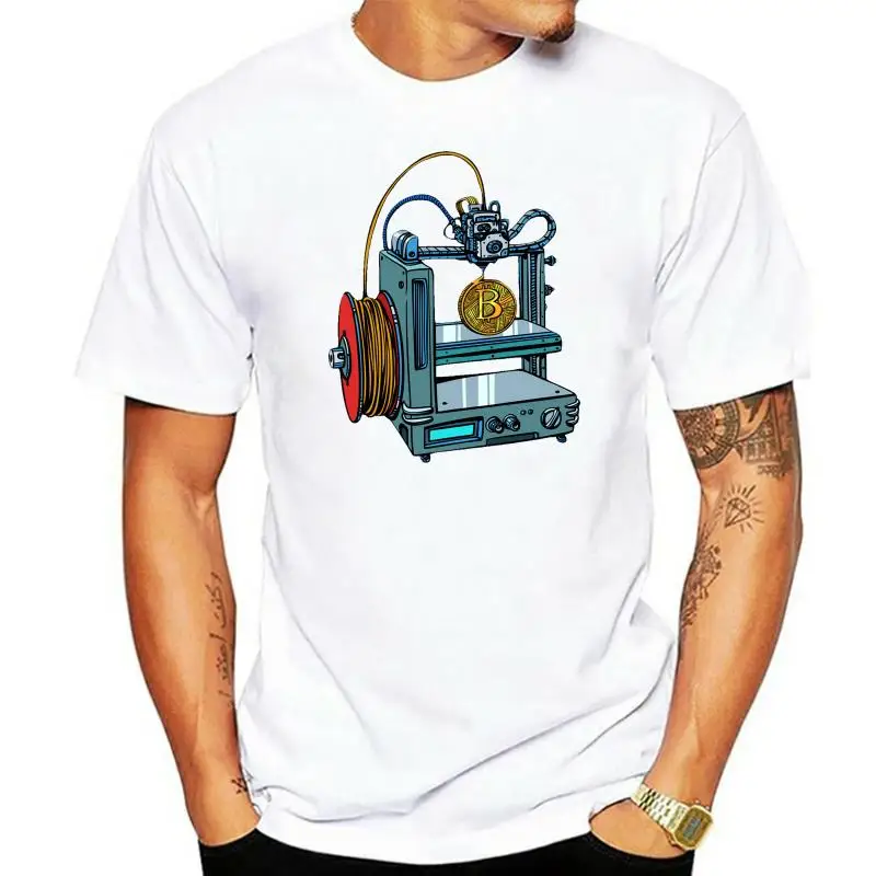 

3D Printer Manufacturing Bitcoin Men Tee -Image By Fashion Classic Tee Shirt