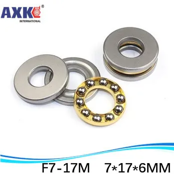 

10pcs Free Shipping Axial Ball Thrust Bearings Plane Thrust Ball Bearing F7-17M (BA7 AKL7) 7*17*6 Mm Inch Bearing AXK Steel Rich