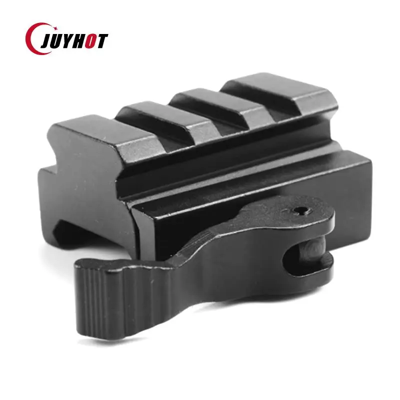

Tactical 3 Slot QD Quick Detach Lever Lock Mount 20mm Weaver Picatinny Rail Adapter Low Profile Riser Hunting Accessories