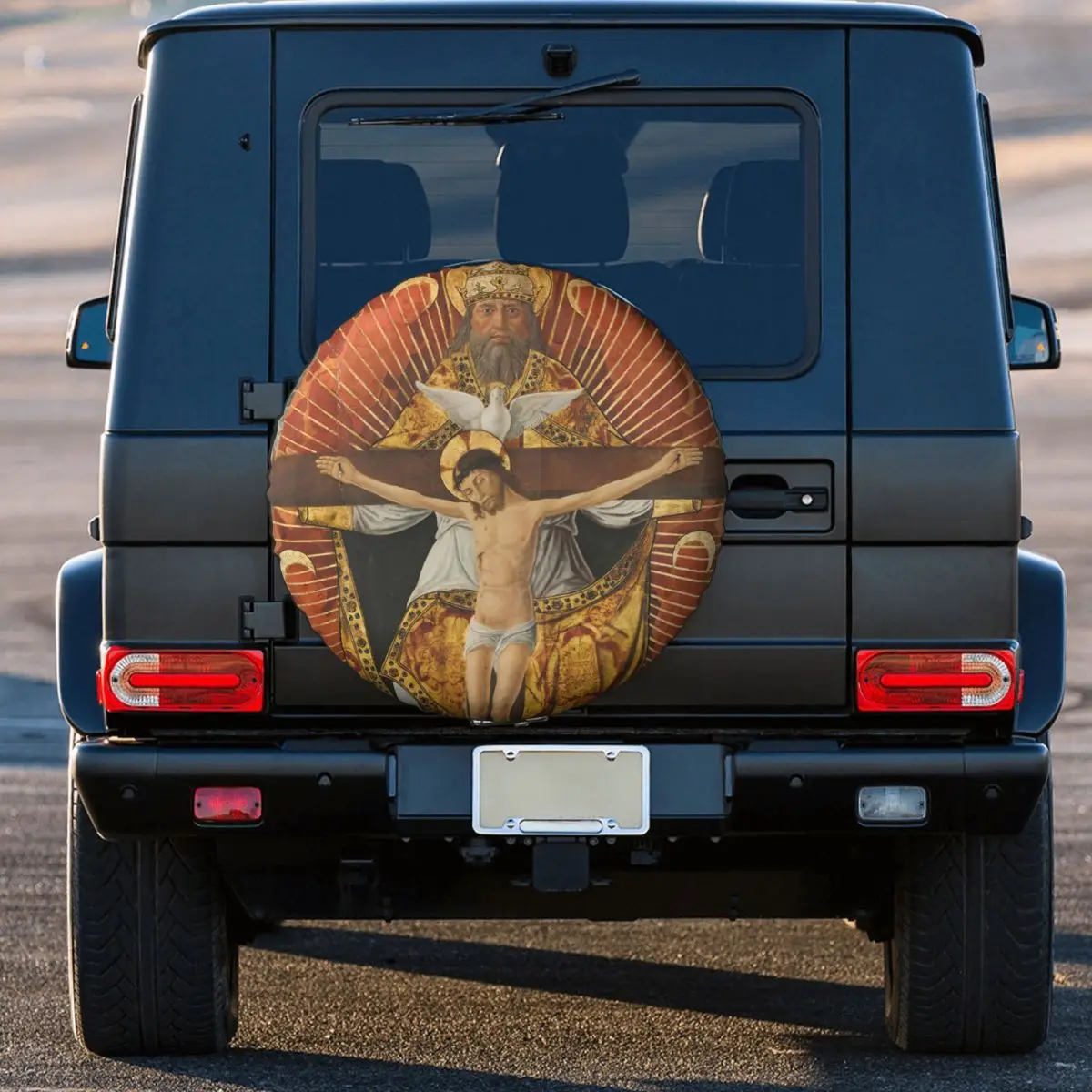 

The Trinity - Laurent Girardin Tire Cover Wheel Protectors Weatherproof Universal for Jeep Trailer RV SUV Truck