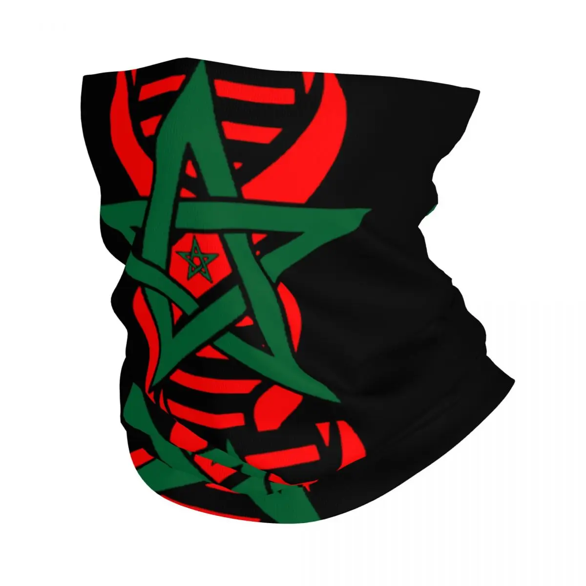 

Moroccan Flag Its In My DNA Morocco Bandana Neck Cover Printed Wrap Scarf Warm Headband Cycling Unisex Adult Windproof