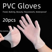 white gloves disposable 2050100pcs gloves cleaning tools pvc tpe kitchen gadget set