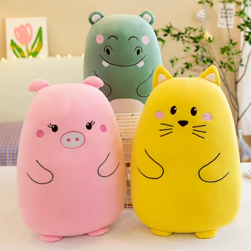 

20cm Cute Animal Plush Doll Pillow Soft Cartoon Stuffed Animal Plush Toys for Kids Room Decor Wedding Event Gift Throw Doll