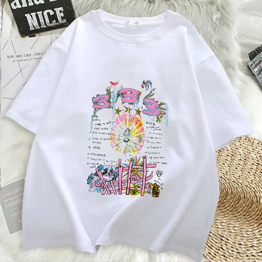 

Female Tee Print Bladee 333 Hip Hop Oversized T-shirt Swedish Harajuku Vintage Men T Shirt New TEE TSHIRT Womens Tops