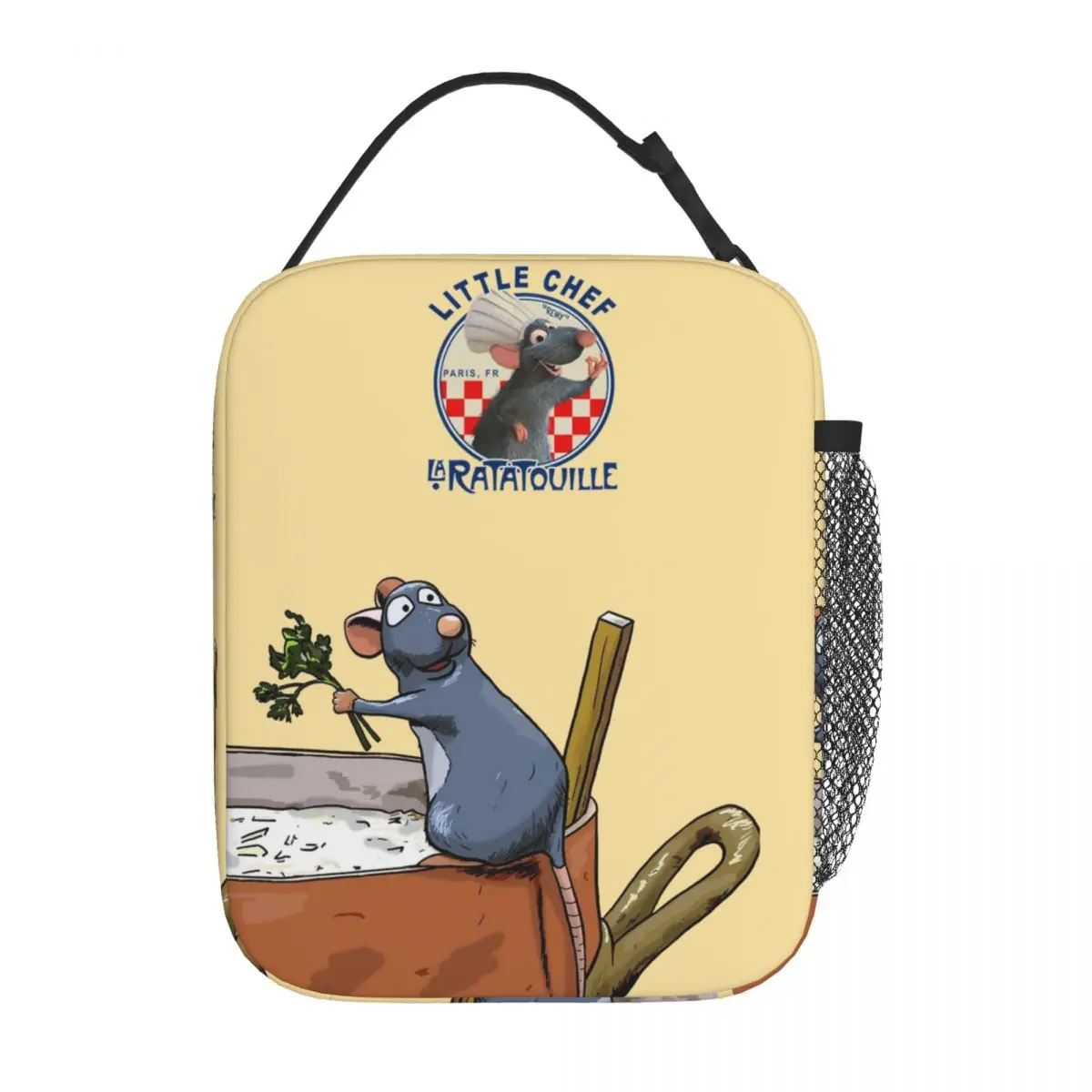 

La Ratatouille Remy Chef Insulated Lunch Bag Food Box Reusable Cooler Thermal Lunch Box Travel