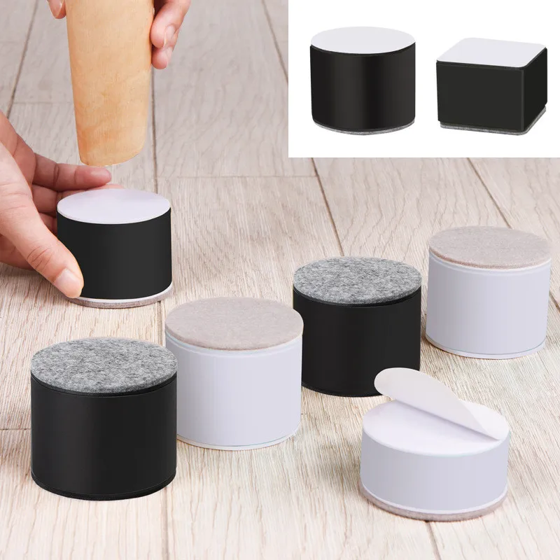 Heightening Foot Pad Round Heavy Duty Furniture Leg Risers Floor Protector