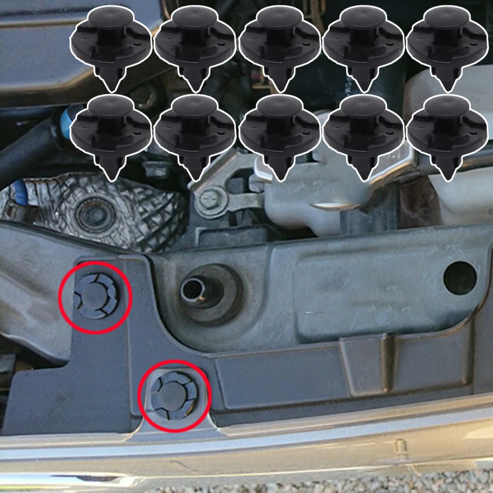 

Car Wheel Arch Lining Trim Rivet Bumper Clip For Daihatsu Charade Mitsubishi Galant Outlander Pajero Space Runner ASX Lancer