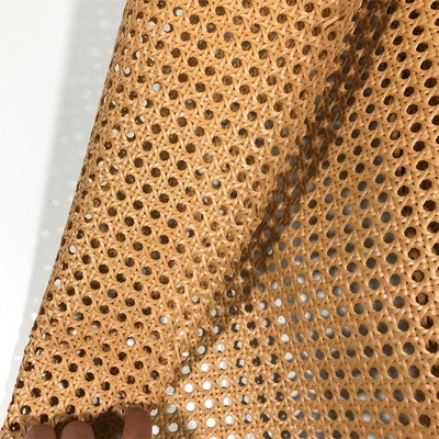 

1Meter Coffee Color Rattan Material Plastic PE Imitation Rattane Hand-Woven Mesh Diy Six Octagonal Furniture Webbing