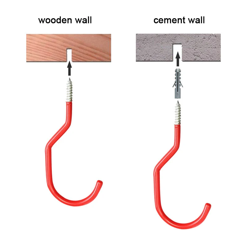 Вешалки для велосипеда настенные ввинчивающиеся крючки хранения набор