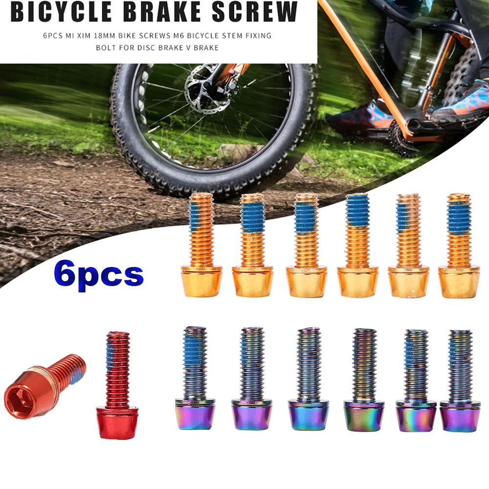

Bicycle Accessories Colorful Electroplating Crank Clamp Mountain Bike Disc Brake Screw Fixing Bolts Stem Screw Screws