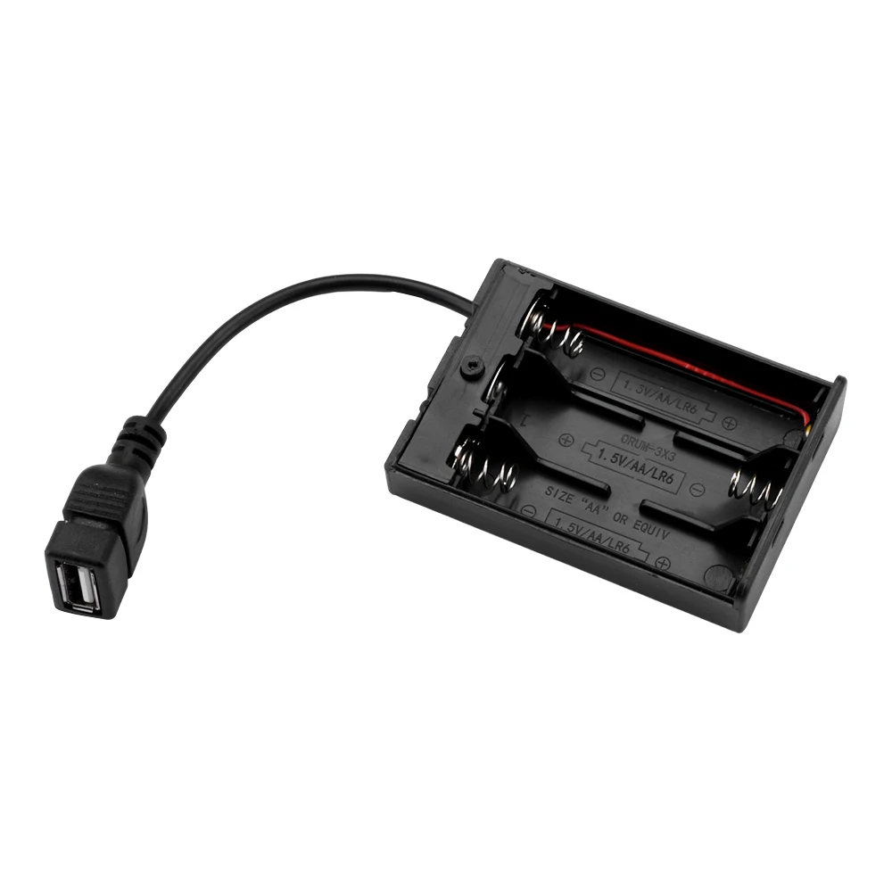 

Держатель батарей Aideepen AA черный 4 слота