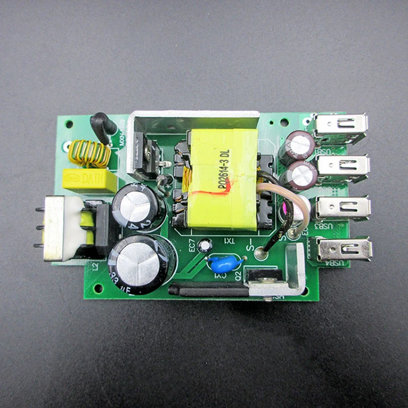 Фото 5V6A 4-портовый USB-адаптер для зарядки мобильных телефонов, модуль блока питания №2