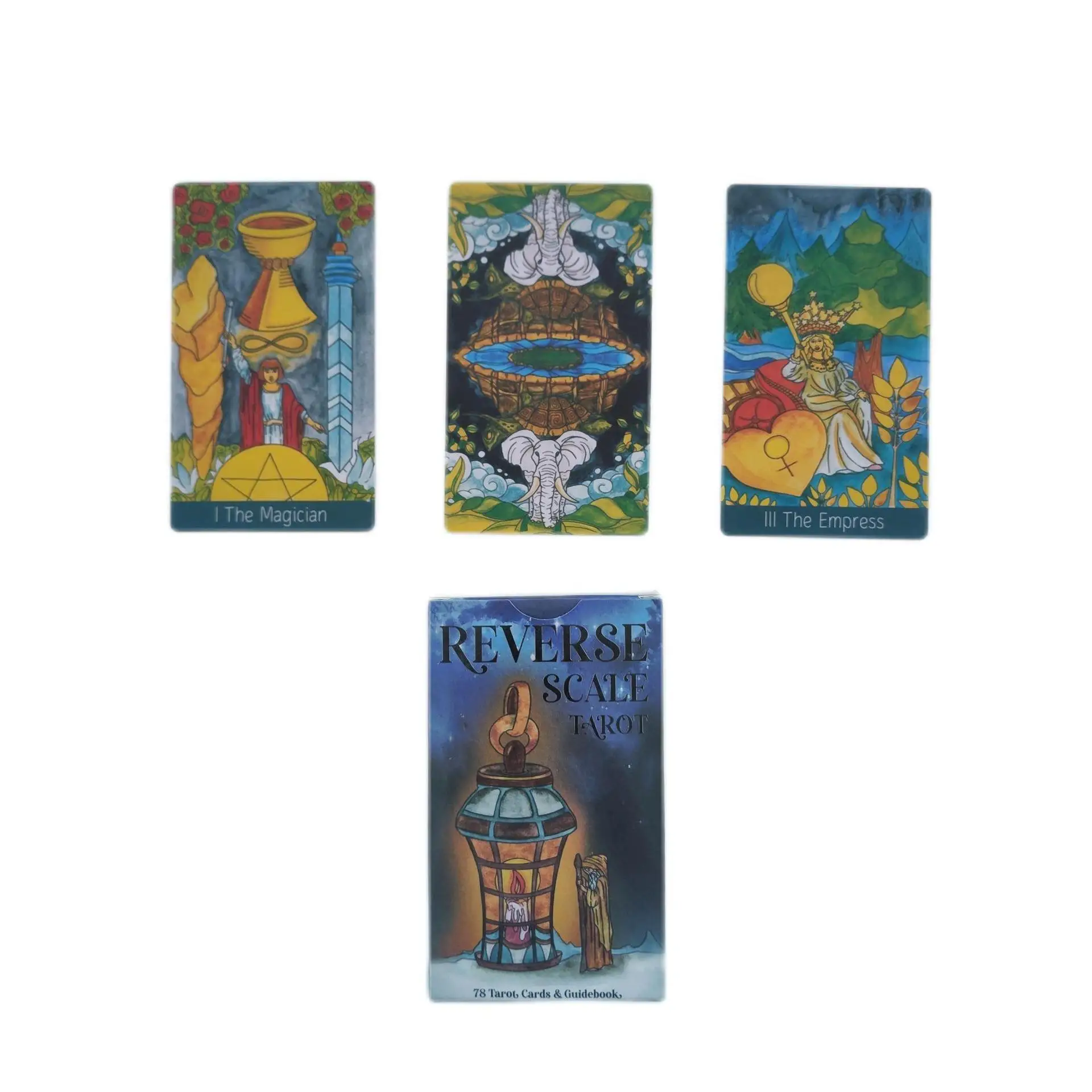 

12x7cm Tapo Reeverse Scale Tarot Cards with Paper Manual Guide Book Modern Witch Tarot Witchcraft Supplies for Altar