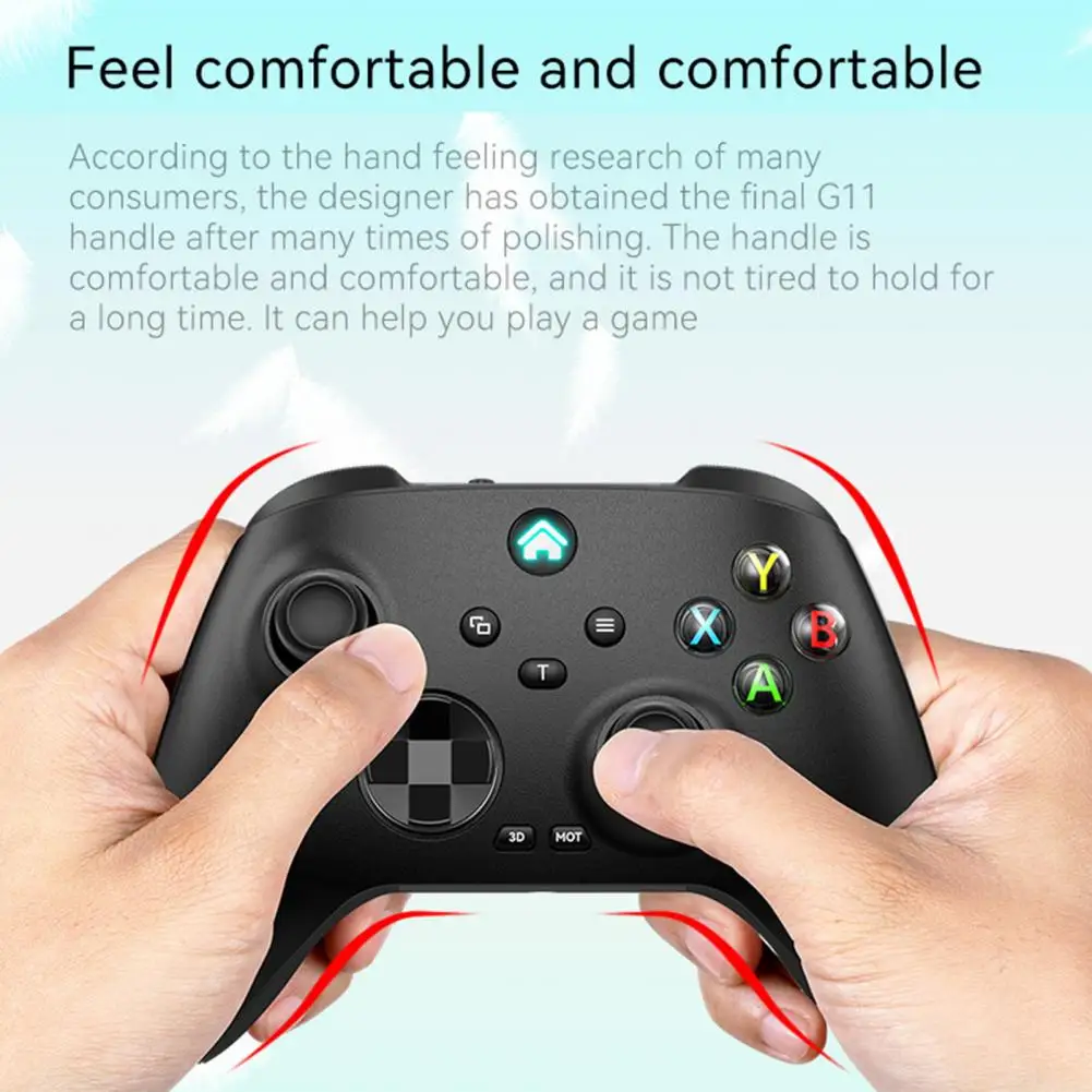 

Game Controller Compact Six-axis Gyroscope Sensitive Bluetooth-compatible 5.0 Game Joystick