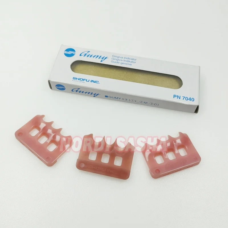 SHOFU Gumy Gingival Color Shade Guide Стоматологический Vintage Tri-Color Set Индикатор Колориметр для