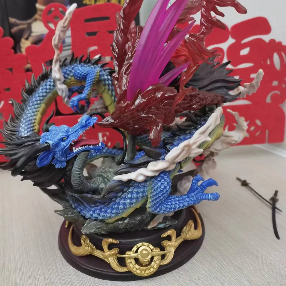 Аниме Фигурка ророноа Зоро Vs четыре императора Kaido Статуя подарки Детские