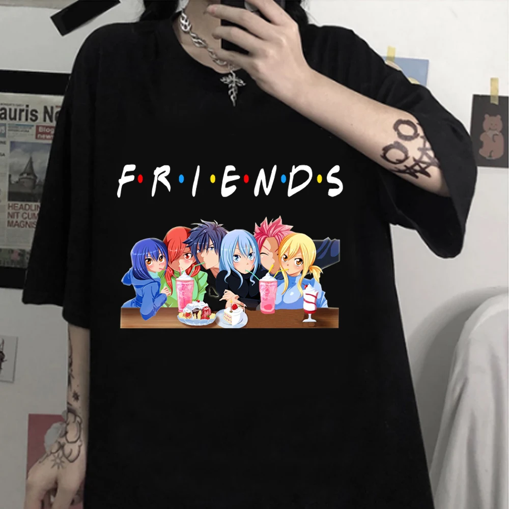 

Casual Shirt Fairy Tail Friend Print T-Shirt Summer Women Unisex Gift Clothes