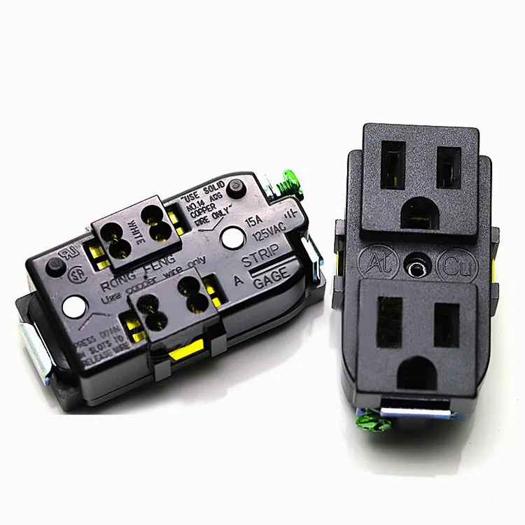 

Taiwan RONGFENG home furnishings power socket, ul E - 06 - A double row socket American ul