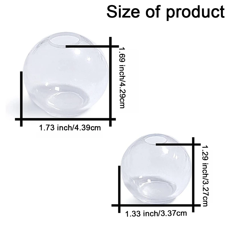 

10Pcs Small Silicone Sphere Molds, 1.7Inch 1.3Inch Resin Knob Molds, Orbs/Ball Silicone Molds For Epoxy Resin Casting