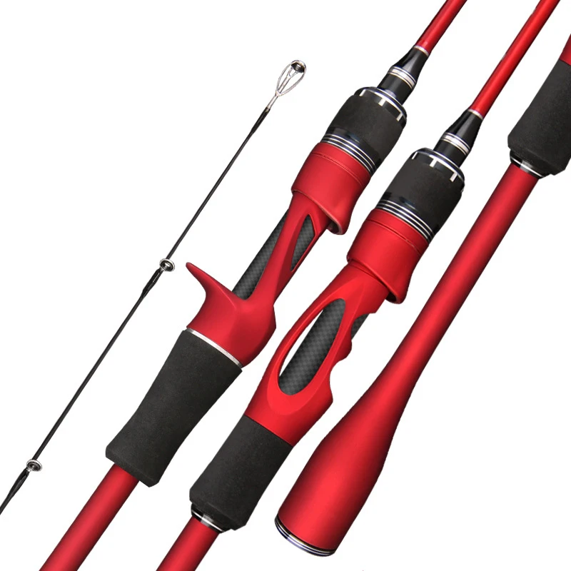 

1.68m/1.8m Bait WT 2-8g Fishing Rod Carbon Fiber Spinning/casting Fishing Pole Line WT 2-6LB ML Power Solid Top Lure Fishing Rod