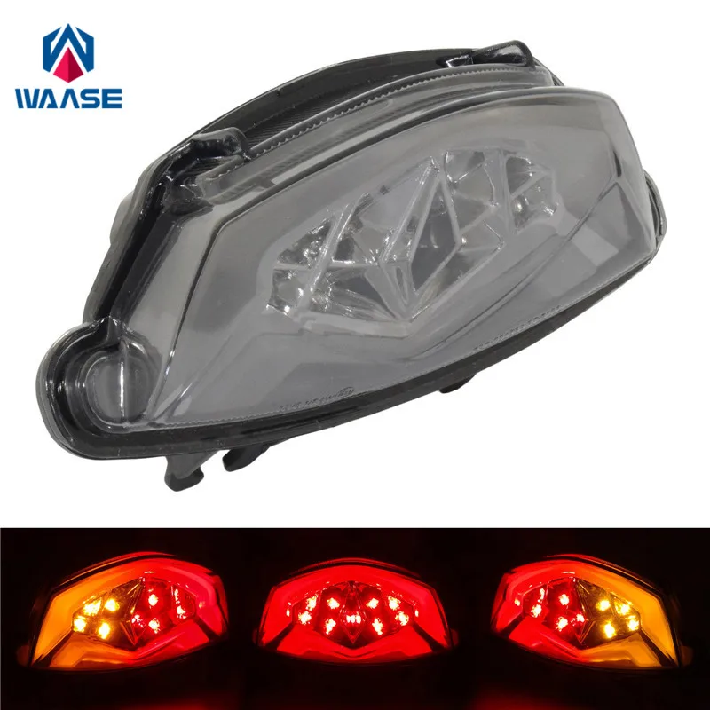 

waase For Suzuki GSX-S1000 GSX-S GSXS 1000 1000F 1000Z 2015-2023 E-Mark Rear Tail Light Brake Turn Signals Integrated LED Light