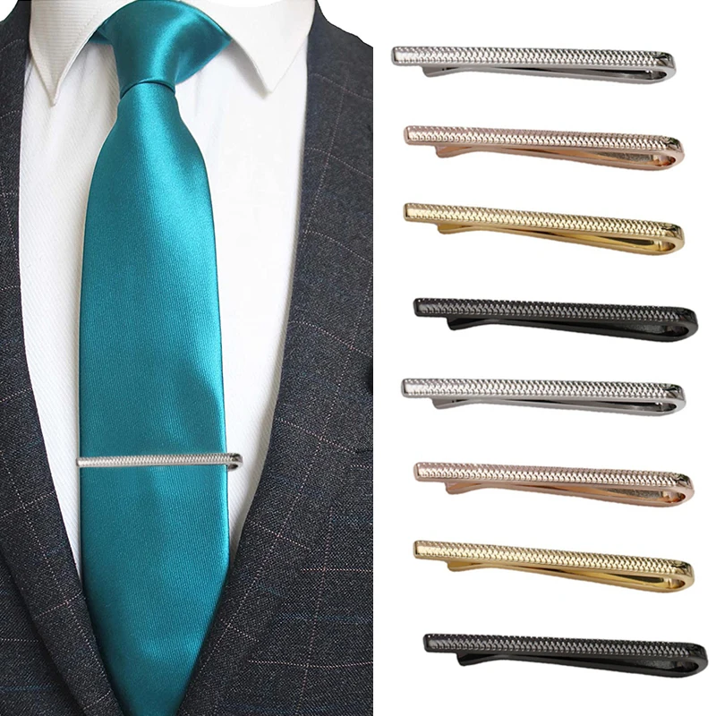 

Simple Fashion Men's OL Style Tie Clips Wedding Accessories Suit Clip Jewelry Gift Daily Business Tie Clips Necktie Accessories
