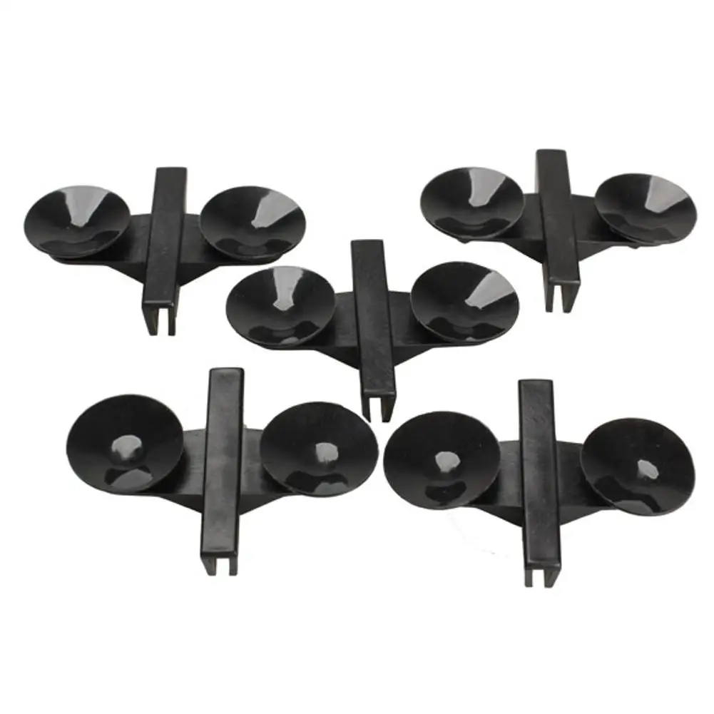 

5x Black Plastic Divider Sheet Holder Suction Cups for Aquarium Fish Tank Dropshipping