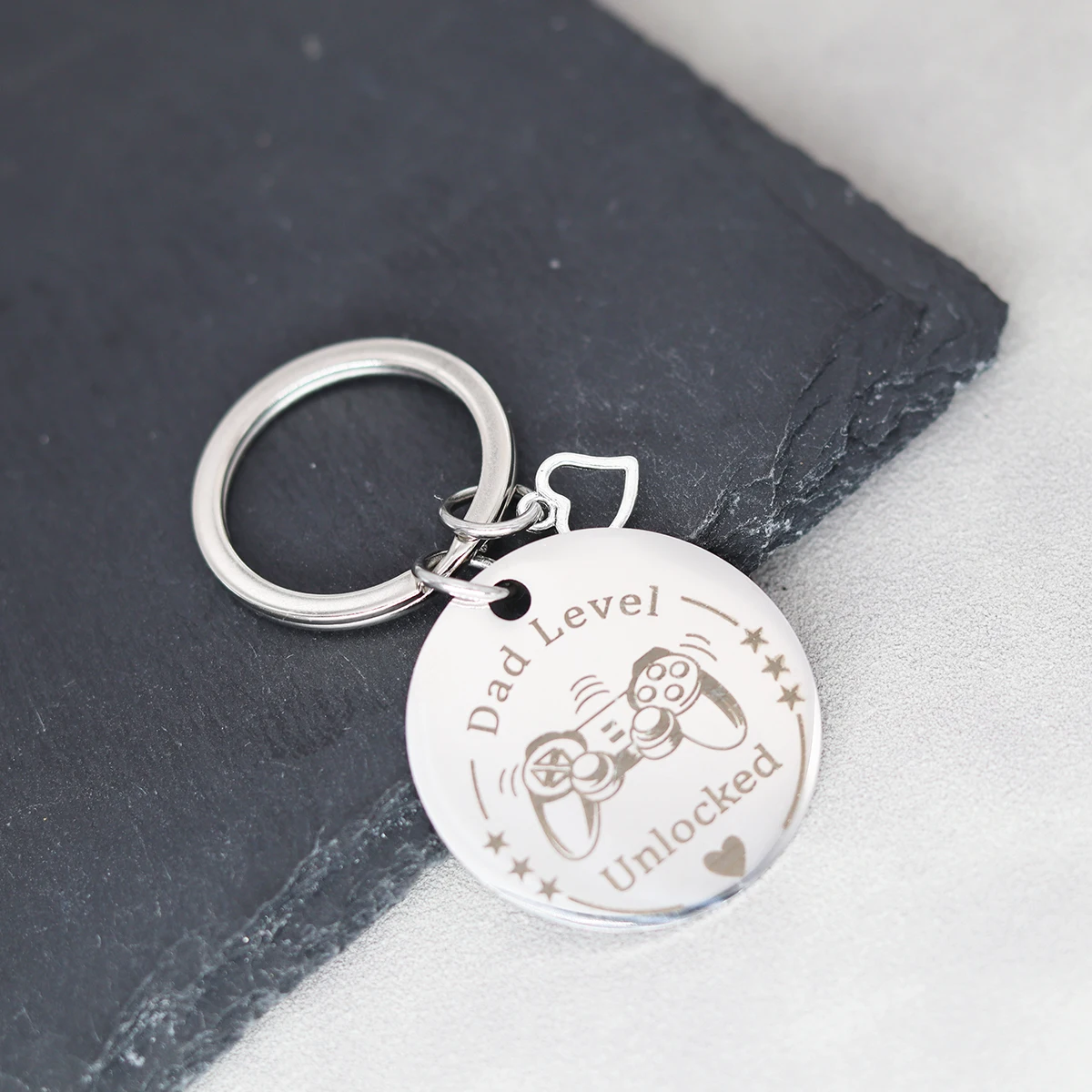 Брелок для ключей из нержавеющей стали с гравировкой