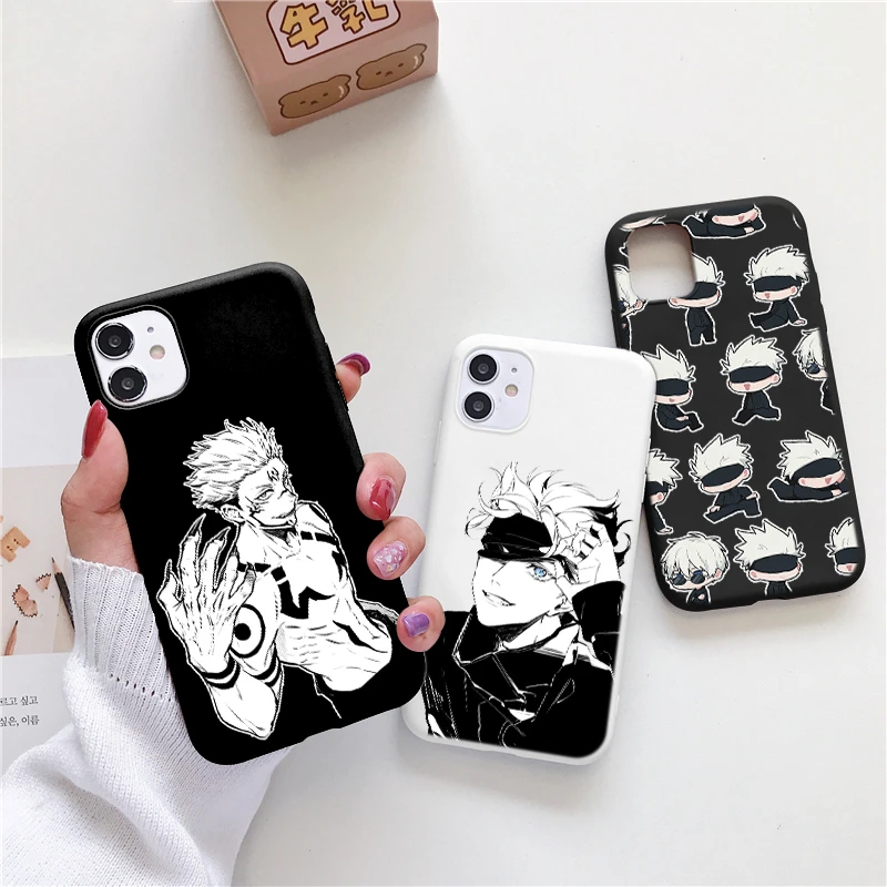 

Anime Jujutsu Kaisen Phone Case For Xiaomi Mi 11 10 10T Lite POCO X3 NFC M3 F3 Redmi Note 10 9 Pro 10S 9S 9T 8T 9A 9C 8 7 Cover