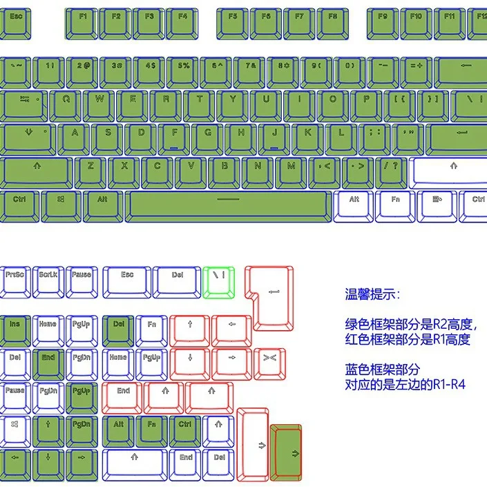 OEM-высота колпачков для клавиш из АБС-пластика OPQmini непрозрачные колпачки