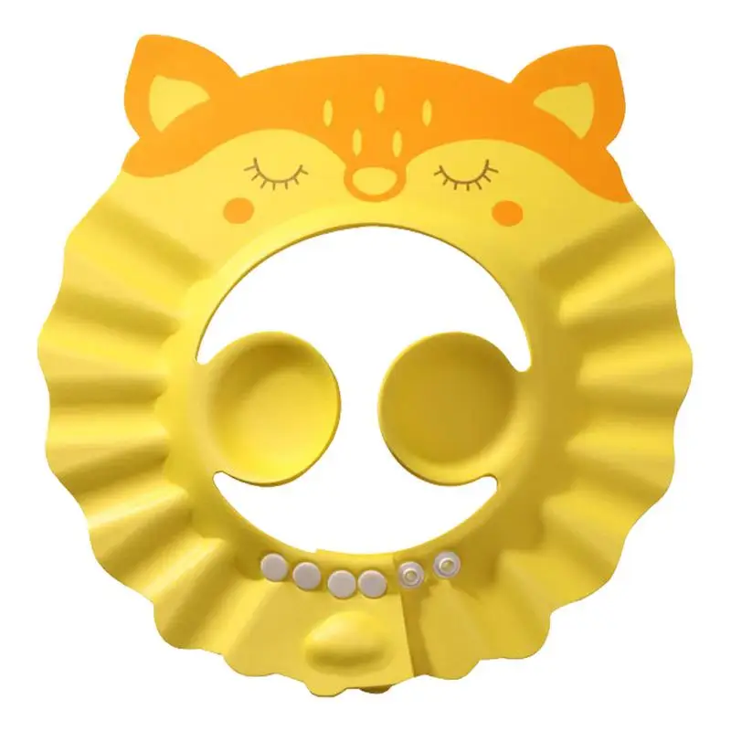 

Baby Shower Cap With Ear Protection Hair Washing Hat Adjustable Toddler Bath Shampoo Hat Soft Silicone PP TPE Adjustable Safety
