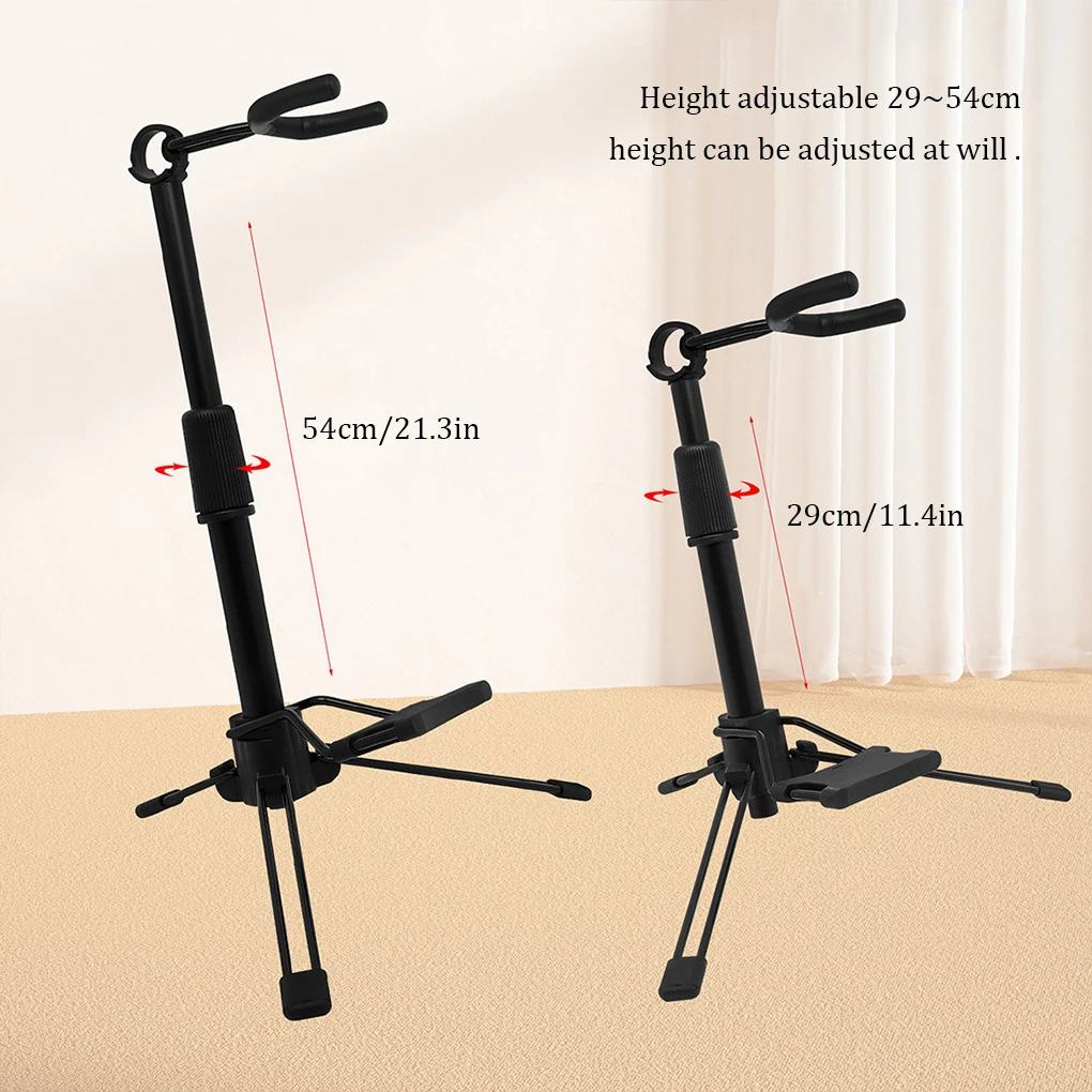 

Collapsible Wind Instrument Stand Tripod Adjustable Metal Musical Holder Universal Bracket Ukulele Banjo Violin