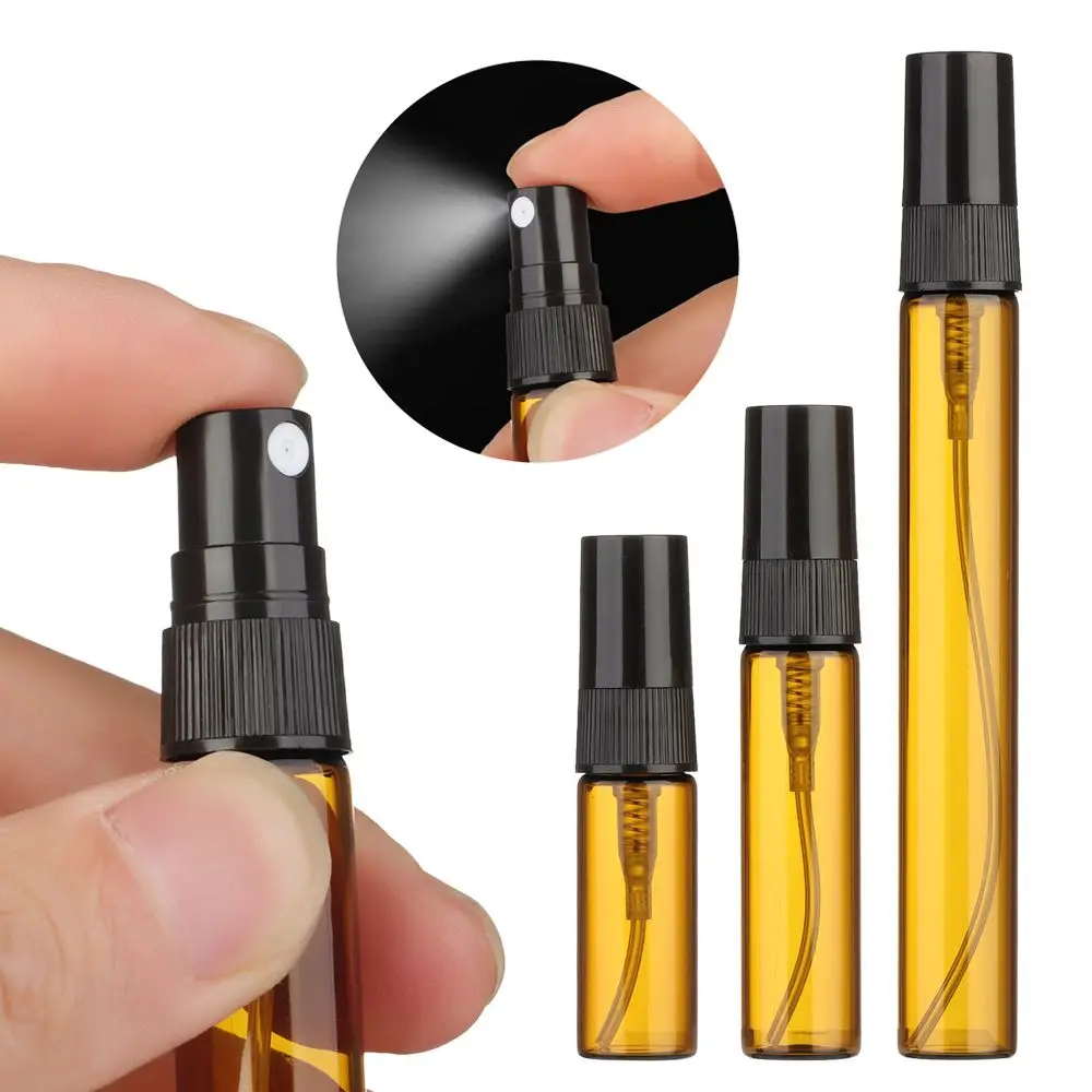 

3ml 5ml 10ml Glass Perfume Bottle With Spraye Refillable Sprayer Mini Size Perfume Atomizer Bottles Mist Spray Bottle
