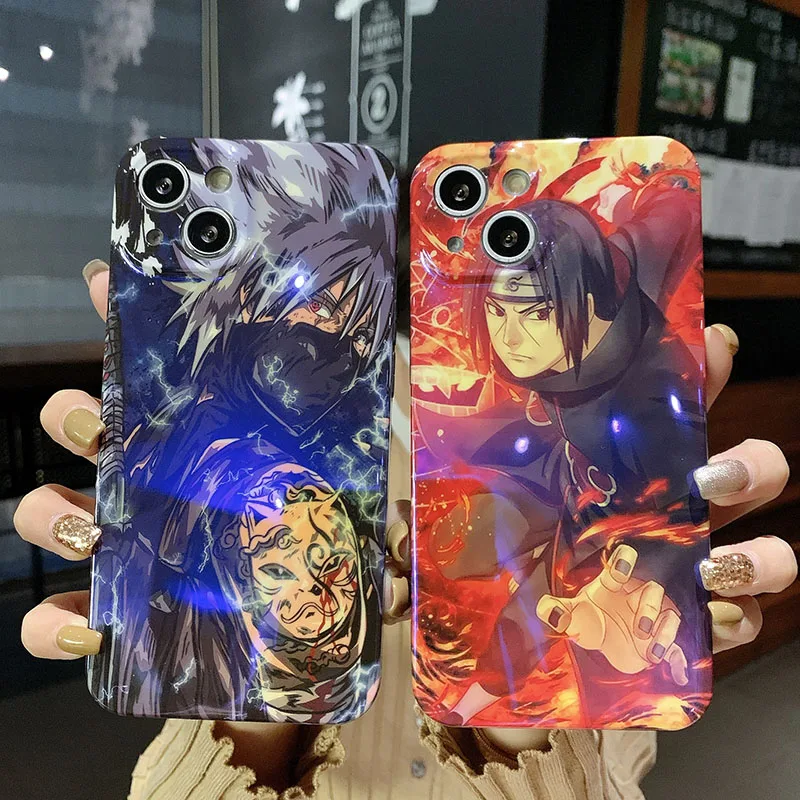 

BANDAI Naruto Kakashi Uchiha Itachi phone case for IPhone 11 7 8P X XR XS XS MAX 11 12pro 13 pro max 13 promax 2022 cover