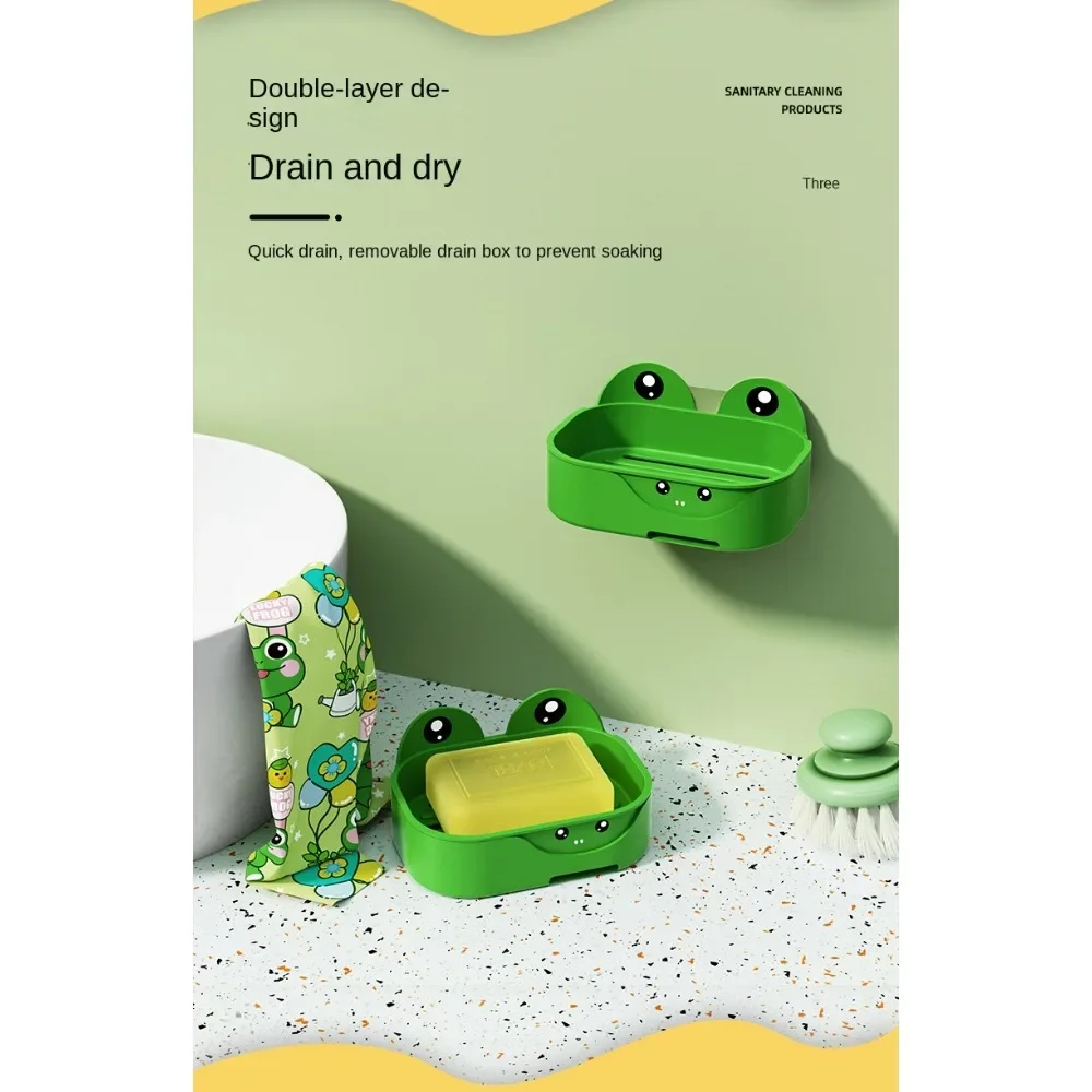 Настенная Коробка для мыла в ванную комнату без сверления милая мультяшная