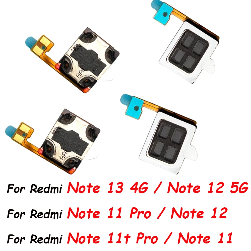 Фото Верхний динамик для Xiaomi Redmi Note 11 11S 12 12S Pro Plus Turbo, встроенный передний наушник, сменные наушники для ремонта звука №1
