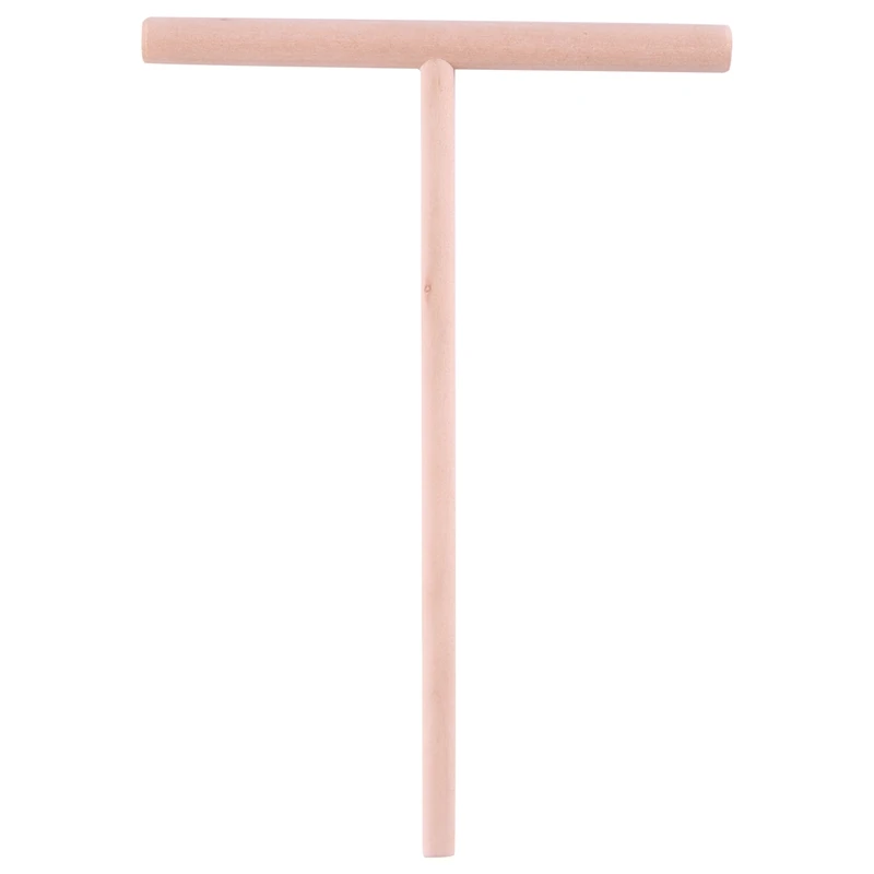 

Practial T Shape Crepe Maker Pancake Batter Wooden Spreader Stick Home Kitchen Tool Kit DIY Use 1Pc