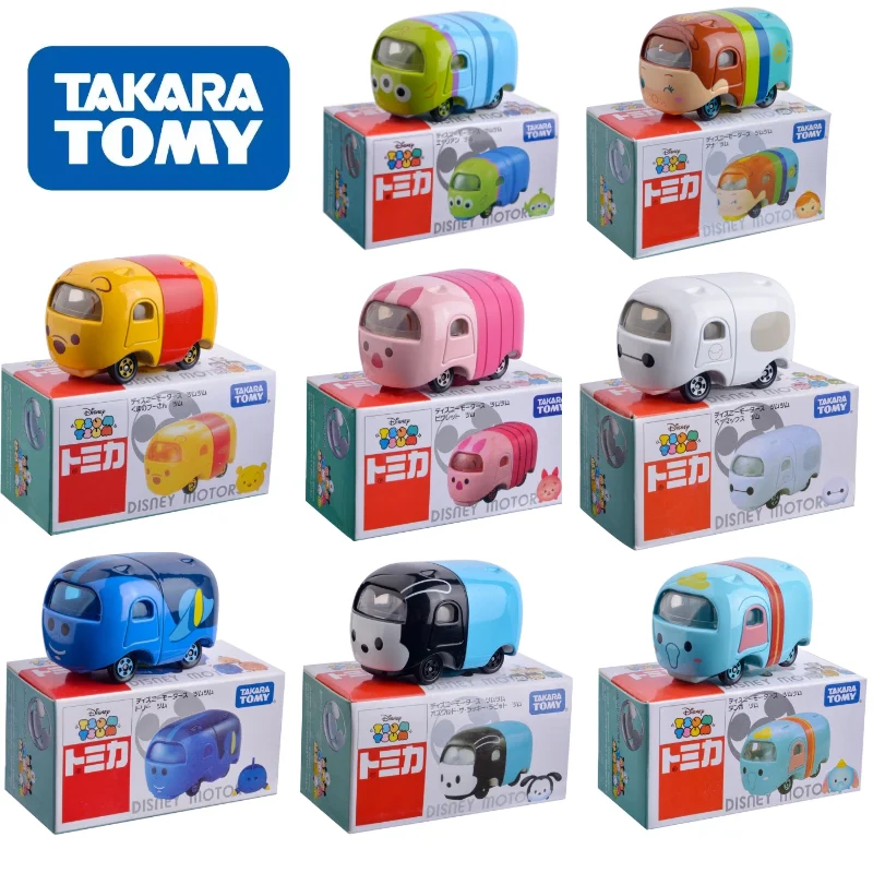 

BANDAI Alloy Car Series Special Edition Baymax Pooh Bear Classic Animated Characters Children's Model Toys Kawaii Exquisite