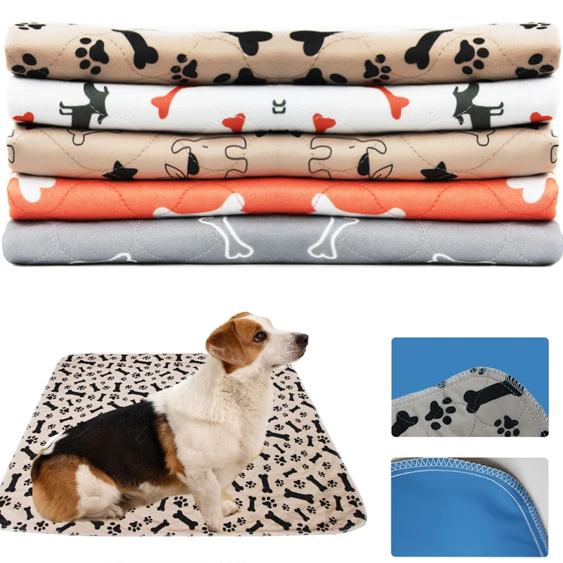 

Washable Dog Pet Diaper Mat Waterproof Reusable Training Pad Urine Absorbent Environment Protect Diaper Mat Dog Car Seat Cover