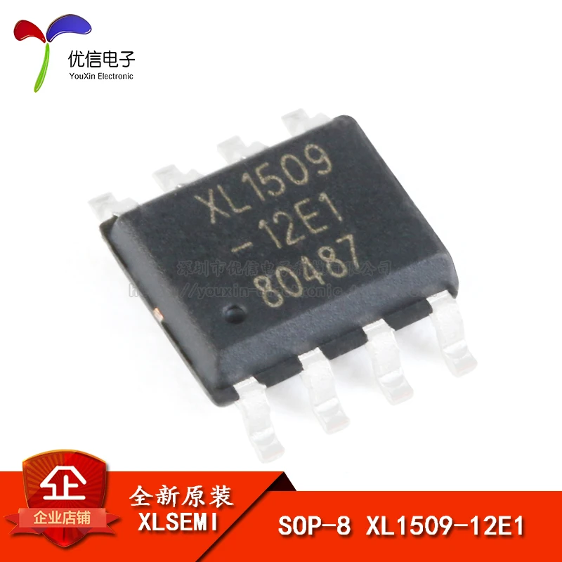 

Original genuine XL1509-12E1 SOP-8 2A12V150kHz step-down DC power converter chip