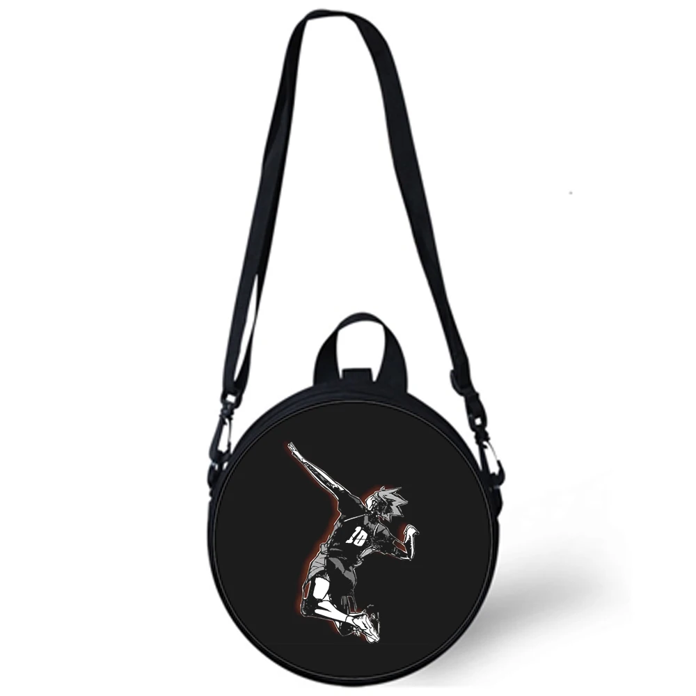 Anime Haikyuu Child kindergarten Bag 3D Print Crossbody Shoulder Bags For School Women Mini Round Bagpacks Rugtas Bag