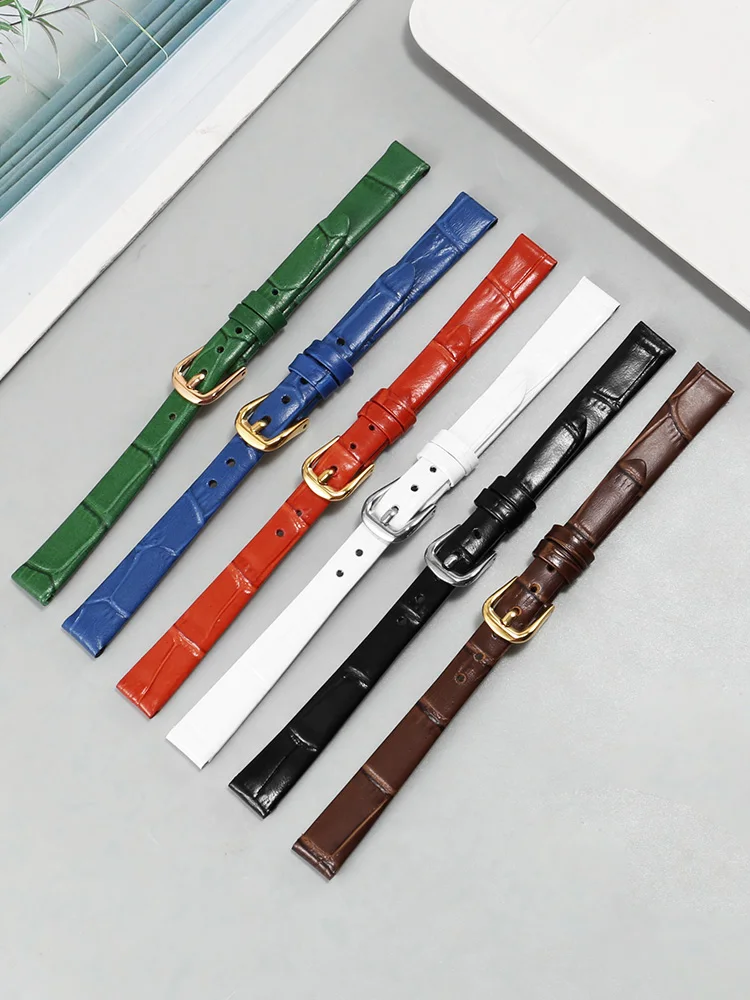 Часы женские с кожаным ремешком 6 8 10 мм зеленые C-k A-r-m-a-n-i Fossil L-o-n-g-i-n-e-s.