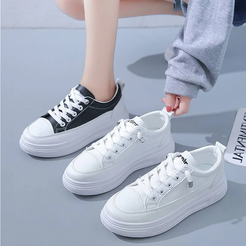 

Кроссовки женские легкие на платформе, Вулканизированная подошва, классическая спортивная дышащая обувь, на весну-лето