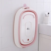 1 pcs baby shower protable bath tub folding baby shower bathtub portable bath tubs security bath accessories storage basket