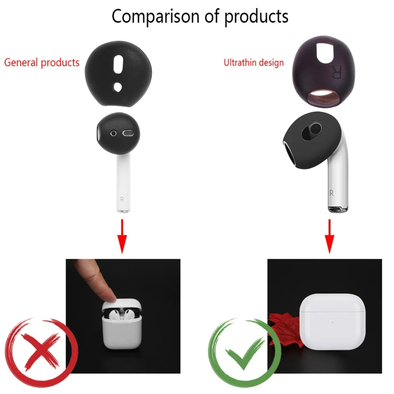 

Silicone Ear Buds Gels Eartips Earbuds Cover Soft Ear Hook for AirPod 3 Headset Drop Shipping