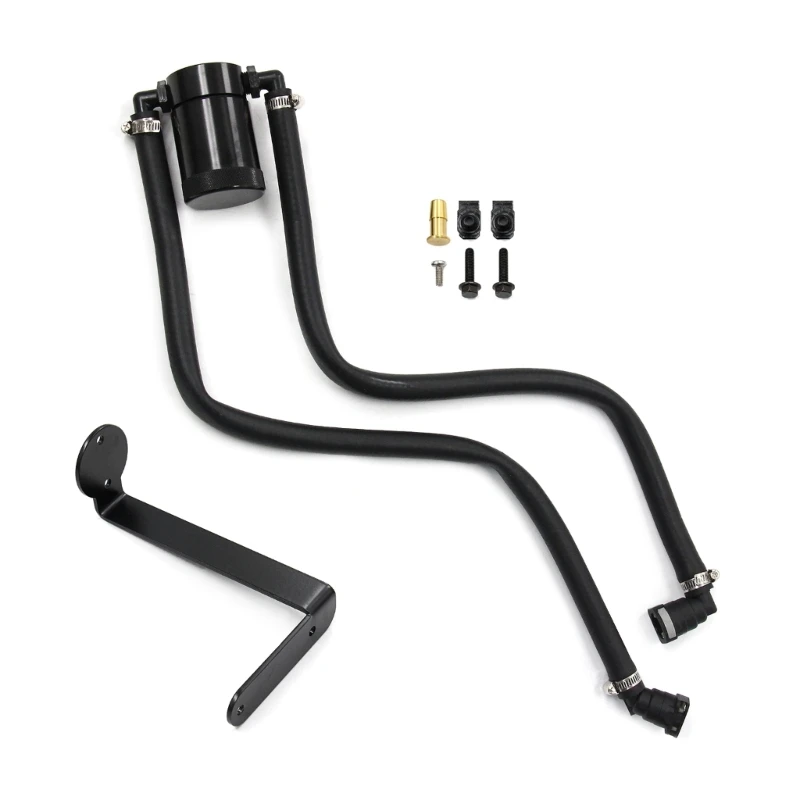 

Auto Oil Catch Can Compact-Baffled Aluminum Reservoir Oil Catch Tank Fuel Tank Parts Breathable for F150 2.7EB 3.5EB 5.0