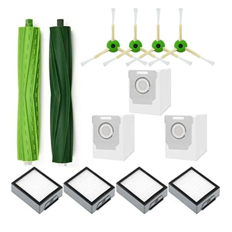 

Replacement Parts Accessories For Irobot Roomba Combo J7+ Vacuum Cleaner Accessories:Rubber Side Brushes Filters Bags