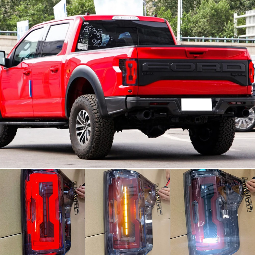 

1 Set Car LED Taillight For Ford F150 2015 2016 2017 2018 2019 2020 Parking Tail Lights Rear Brake Lamps Pickup Brake Lights